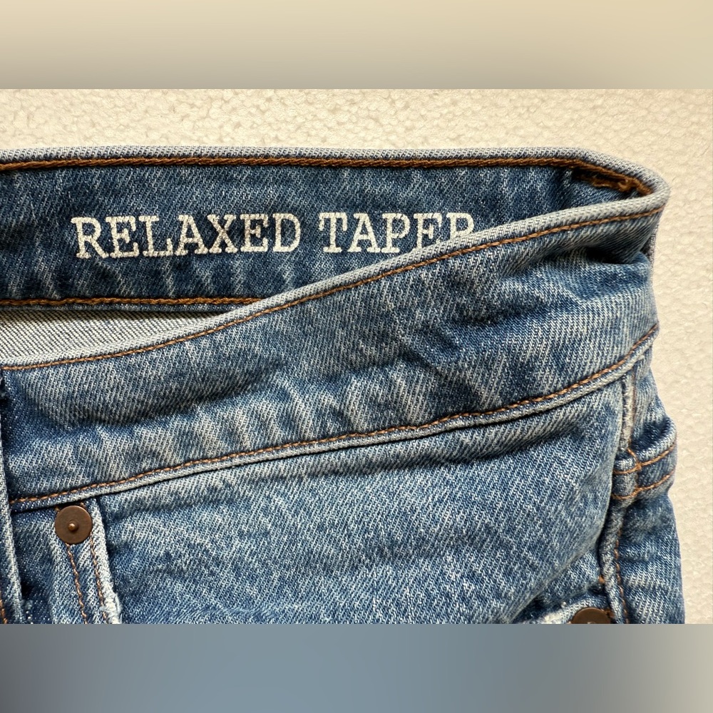 MADEWELL RELAXED TAPER JEANS MID BLUE 32X34 - Picture 4 of 13